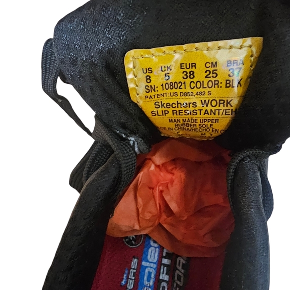 Sketchers Work Relaxed Fit: Uno SR - Sutal size 8, Black - Picture 11 of 14